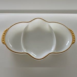 Vintage FireKing relish dish